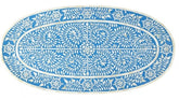 Maaya Bone Inlay Coffee Table Blue White Floral Pattren
